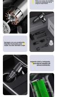 Aspirador Inalámbrico Powerful 10KPa, Portátil y Recargable with Función Soplador, Luz para Limpieza Ràpida de Autos, Asientos y Alfombras - Incluye HEPA Filter Filtros - details 2