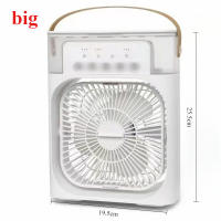 Ventilador Portátil Humidificador Luz Nocturna LED 3 En 1 Aire Acondicionador Eléctrico USB Para El Hogar Con Neblina De Agua Y Control De Velocidad Mecánico - details 8