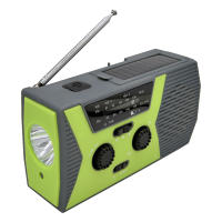 Cargador de emergencia de teléfono USB , manivela Solar de mano, Radio meteorológica portátil para cargador al aire libre, equipo de Camping, herramienta de supervivencia ，Radio meteorológica recargable - details 2