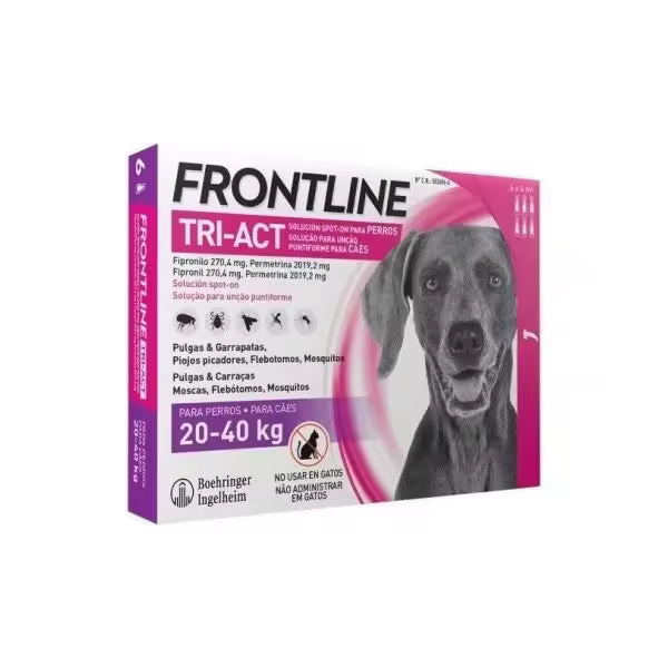 FRONTLINE TRI-ACT L 20-40 kg (6 pipetas) - 1