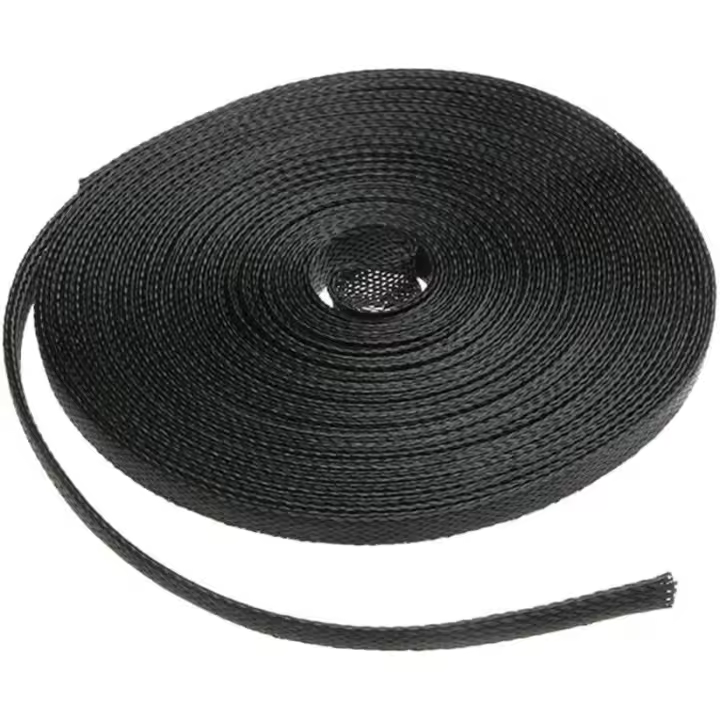 Manguito trenzado expandible de 4 mm para cable de PET, organizador de manguera, paquete de cables, funda flexible, protección oculta, longitud de 10 m - 1