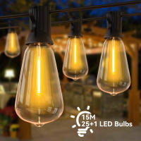Cadena De Luces LED ST38 Para Exteriores Inalámbrica Shatterproof Para Jardín Y Patio Decoración De Boda Conectable - details 0