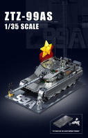 Tanque De Batalla Principal Arma ZTZ-99AS Sluban M38-B1234 Modelo De Bloques Pequeños Para Niños Y Adultos Colección Regalo - details 0