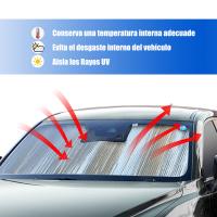 Enerfero-Parasol Coche,Cortinas reflectantes metalizadas para coche,Delantero,Protección Rayos UV Parabrisas. - details 1