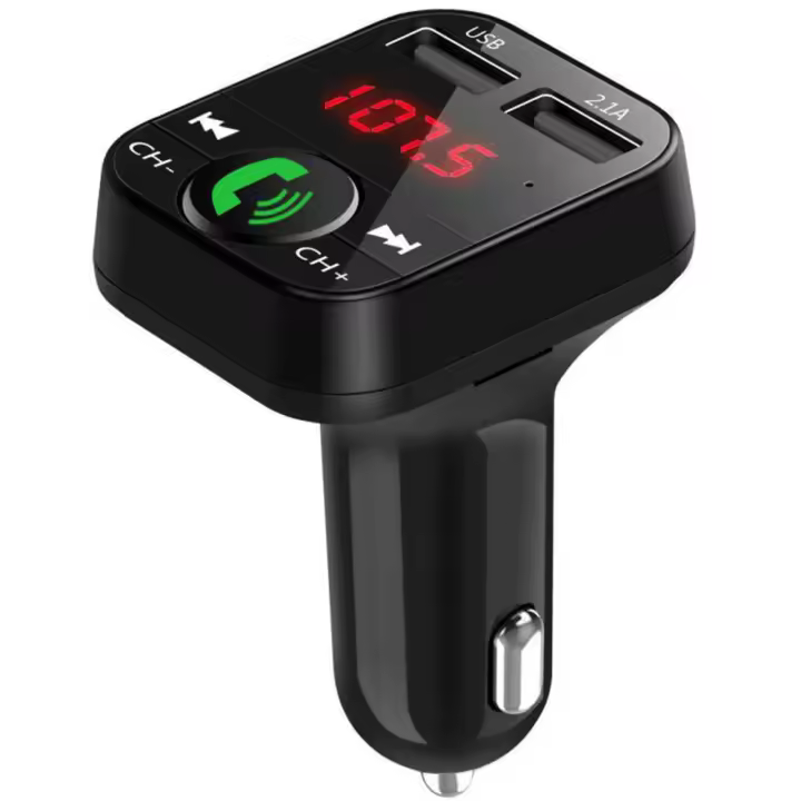 Mechero Coche MP3 reproductor Bluetooth Coche Manos libres B2 Bluetooth Coche, reproductor MP3 Bluetooth Coche, TONCHEAN - 1