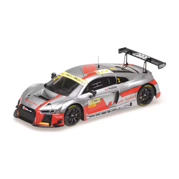 MINICHAMPS 1/43 AUDI R8 LMS TEAM WRT MULLER MACAU GT CUP FIA GT WORLD CUP 2017 - 437171722 - 1