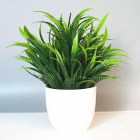 1PCS Decoración De Escritorio Con Plantas Artificiales Paisaje Bonsái Para Oficina Hogar Estante De Mesa Accesorios De Fiesta De Boda PVC - details 7
