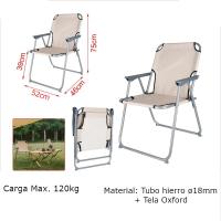 Maxia Market Silla de playa plegable con reposabrazos de Plástico Estructura Metal Cayo ancho de exteriores - details 2