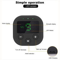 Estimulador De Músculos Abdominales Eléctrico EMS Cinturón Masajeador De Entrenamiento Muscular Recargable Para Fitness - details 4