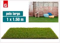 Césped artificial • Naturalmente suave en aspecto de césped real • Marbella, 21 mm • impermeable y resistente a los rayos UV • Jardín, terraza, decoración • 100 x 150 cm - details 0