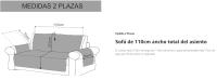 HOMESOL®  Cubre Sofa Con Bosillos Laterales Reversible Bicolor- Protector Sofá-Acolchado Sofá-Fácil de Limpiar y Transpirable-fundas de sofa/funda sofa chaise longue/funda sofá/funda sofa 4 plazas/mantas de sofá/cojines para el sofa/puff con relleno - details 3