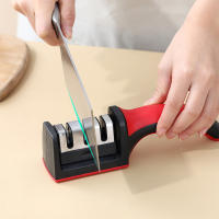Afilador De Cuchillos Portátil Multifuncional De 3 Etapas Herramienta De Afilado Rápido Con Base Antideslizante Accesorios Para Cocina Gadget - details 3