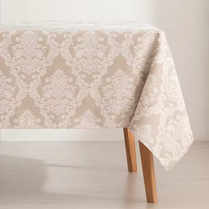 GAMUSI - Mantel jacquard premium rectangular alto grosor, tacto tela, caída natural, diseño con textura Heredi - 1