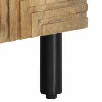 vidaXL Armario de lavabo de baño madera maciza mango marrón 62x33x58cm - details 5