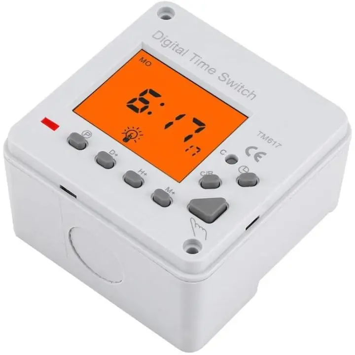 Temporizador electrónico, temporizador digital, interruptor de control inteligente programable, temporizador retroiluminado para electrodomésticos, alumbrado público (220 V CA) - 1