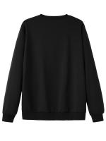 Suéter De Punto Para Hombre Con Estampado De París Y Forro De Poliéster Casual Invernal Cálido Con Mangas Largas Y Cuello Redondo Talla Grande - details 8