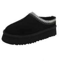 Zapatos De Plataforma Para Mujer Calzado Casual Con Punta Redonda Y Peluche Zapatos Slip-on De Bajo Boca Botas De Invierno Con Suela De Goma Para Vestir Y Uso Diario - details 13