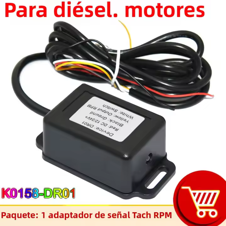 Adaptador De Tachímetro Para Motor De Coche Barco Yate Diesel / Gasolina Sensor De Señal De RPM Adaptador Tacho Medidor - 1