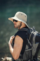 Gorro De Pescador De Verano Con Gran Alas Protección UV Impermeable Para Hombre Sombrero De Sol Para Senderismo Pesca Escalada Safari - details 13