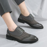 Zapatos Derbys Para Hombre En Cuero Patentado Blanco Formal Clásico Y Moderno Para Fiesta Y Negocios Zapatos Largos De Diámetro Medio - details 3