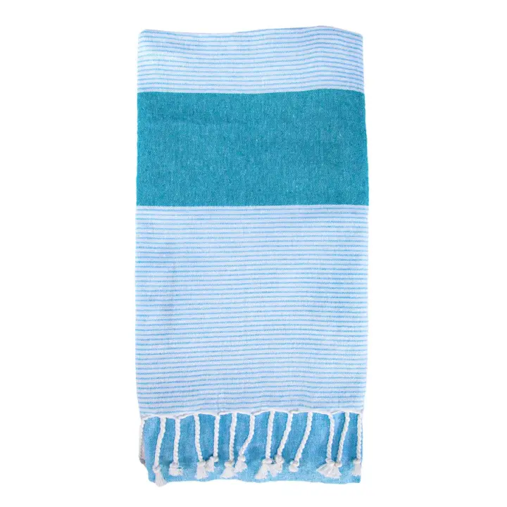 SUN & SURF Fouta de Playa Individual 100% Algodón 90x170 cm - Toalla Ligera y Versátil Tipo Pareo - 1