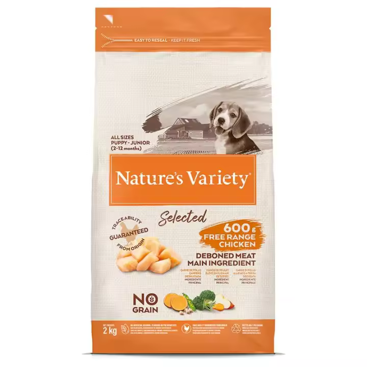 2 Kg NATURE'S VARIETY SELECTED POLLO PIENSO PARA CACHORROS - 1