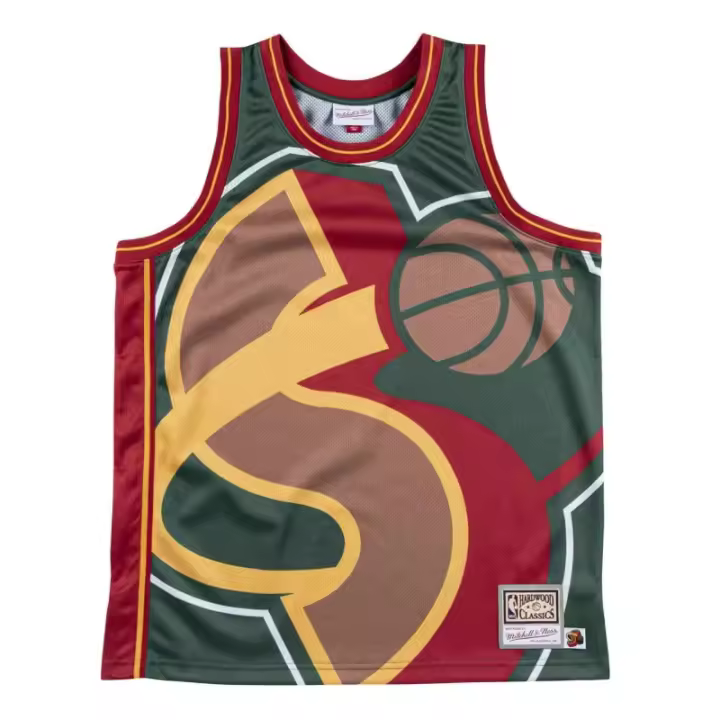 Camiseta Seatle Supersonics "Big Face" Mesh tank top - Mitchell & Ness - 1