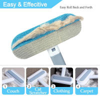 Cepillo Multifuncional Para Pelos De Gato Y Perro Limpieza Manual Herramienta Para Eliminar Pelo De Mascotas Apto Para Alfombras Y Camas - details 2