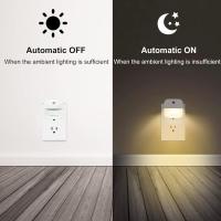 Luz Nocturna LED Sensor Oscuro Dimmer Para Armario Infantil Dormitorio Pasillo Sin Cable Bombilla LED Iluminación - details 1