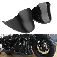 Spoiler Delantero Negro Para Motocicleta Guardabarros Air Dam Barra De Barro Para Harley XL Sportster 883 1200 Adorno Frontal De Carrocería - details 0