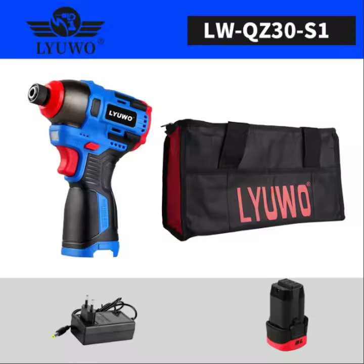 LYUWO Destornillador Eléctrico Sin Alambre De 16V Con Gran Torque De 160N.m Herramienta De Batería Multifuncional Para El Hogar - 1