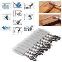 10 PCs Broca De Carburo De Tungsteno 1/8" Herramienta Rotativa De Burilado Doble Corte De Diamante Para Dremel Herramientas De Molienda Eléctrica Metalworking - details 4