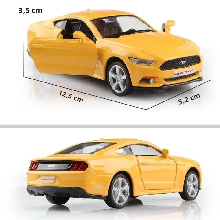 Ford Mustang GT 2015 De 5 Pulgadas Coche De Simulación De Alta Calidad RMZ City Colección De Modelos De Aleación 1:36 Sin Batería - 1