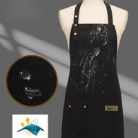 Nueva Moda Del Delantal De Cocina Para Mujer Y Hombre Chef Trabajo Delantal Para Barbacoa Restaurante Bar Tienda Salones De Belleza Estudios Uniforme - details 1