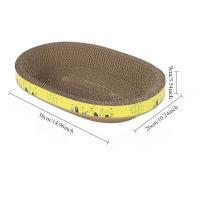 Pad De Rasguñar Para Gatos Redondo Y Ovalado Juego De Moler Uñas Para Interiores Tablero De Rasguñar Para Mascotas Corrugado - details 8