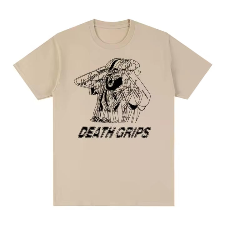 Camiseta Death Grips Vintage Harajuku Hip Hop Para Hombres Y Mujeres Algodón Suave Y Transpirable Camiseta De Moda Para Todas Las Estaciones - 1