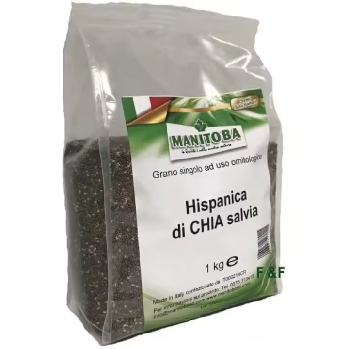 Semilla de Chia MANITOBA 1 Kg - Alto Contenido de Omega 3 y 6 - 1