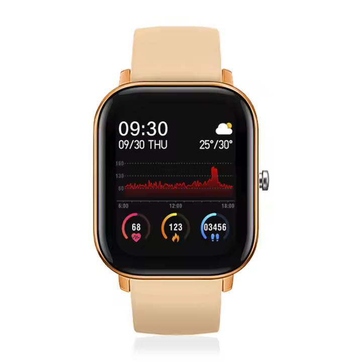 DAM. Smartwatch AK-P8 con monitorización de ritmo cardiaco, presión sanguínea, oxígeno en sangre, modo multideportivo y notificaciones. 3x1x15cm. - 1