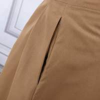 ZANZEA Jupe De Cintura Alta Para Mujer Estilo Coreano Plisado Swing Vintage Moda Primavera Escritorio Falda Larga Suave Sólida A-Line - details 15