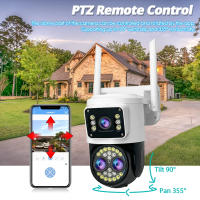 Cámara De Seguridad IP WIFI Para El Hogar 12MP Tríptico Lente 10x Zoom Vídeo HD Vigilancia CCTV Exterior Cámara De Seguridad Inalámbrica Yoosee - details 8