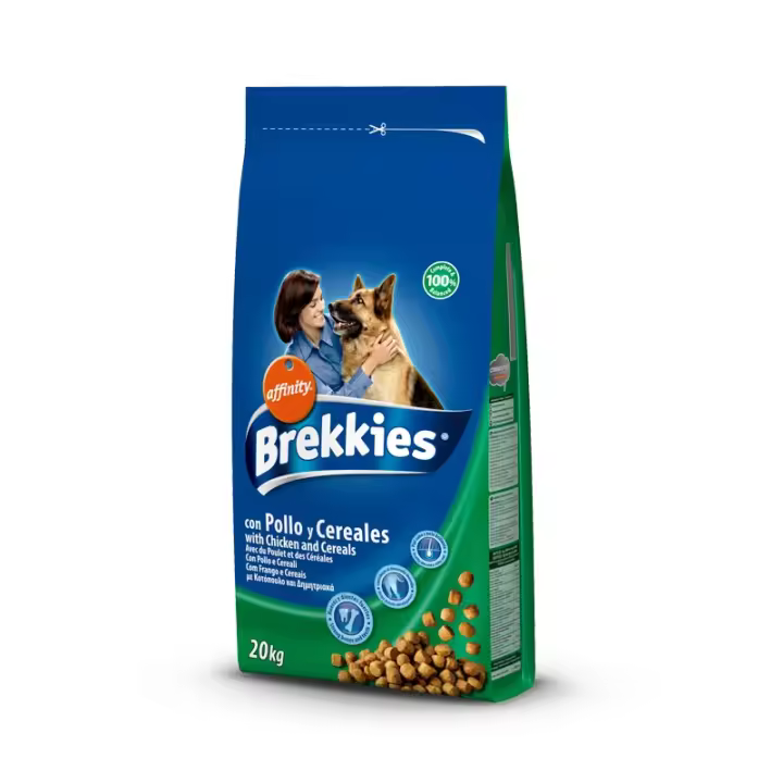 Affinity Pienso para Perros Brekkies Excel con Pollo y Cereales 20 Kg - Completo y Equilibrado - 1