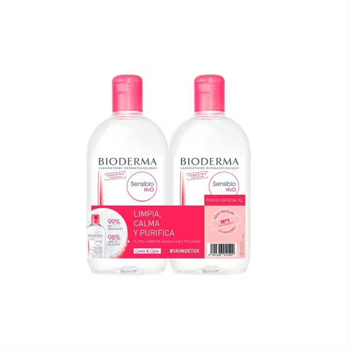 Bioderma Pack 2 Uds Sensibio Agua Micelar 500Ml - 1
