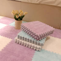 Carpetas De Piso De 20 Piezas Estilo Ins Para Habitación Dormitorio Y Sala De Estar Resistentes a Manchas Y Splicing Tamaño 30x30 Cm Para Niños - details 26