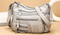 Bolso De Hombro Para Mujer De Cuero Suave Con Múltiples Bolsillos Lujo Casual Bolso De Mano Diseñador Bolso Cruzado De 2024 - details 16