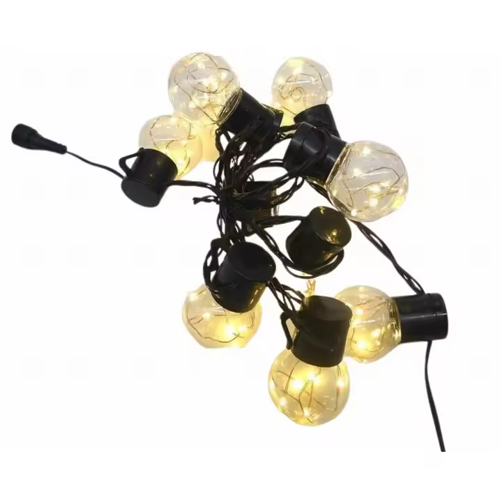 Gerimport Guirnalda Navidad LED Cálido Exterior 1,8m - Decoración Navideña - 1