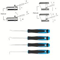 Set De 6 Herramientas De Desmontaje Largas Y Duraderas Con Anillo De Goma Y Sellador Herramienta De Artesanía Y Pasatiempos Color Aleatorio Pulizador De Rodamientos - details 4