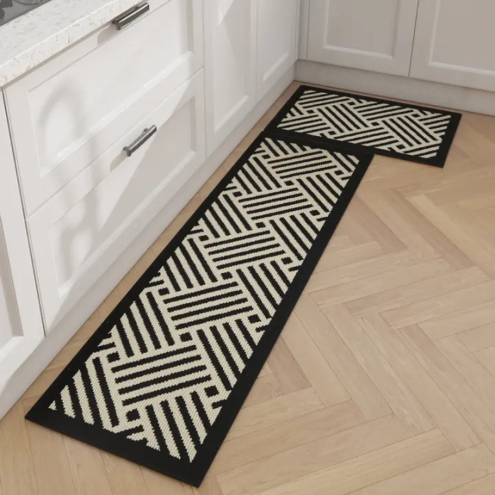Alfombra De Cocina Absorbente Y Resistente a La Grasa Alfombra Antiadherente Para Pies Máquina Lavable Alfombra Larga Resistente a La Suciedad Y Resbaladiza - 1