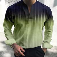 Camisa De Hombre Con Cuello V Estilo Casual Manga Larga Tops Suéter Pullover Streetwear Primavera Verano Sólido Moda Nueva - details 2
