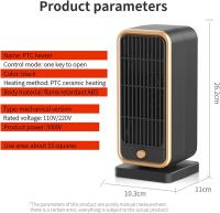 Calefactor Baño 500W, Calefactor PTC, Ceramico Bajo Consumo, NO GIRATORIO Calefactor Bajo Consumo, Termoventilador Portátil - details 4