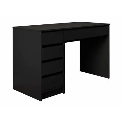Mesa de oficina Comfivo 312 , Muebles ES, Con cajones, Negro, 120 x 75 x 55cm - 1